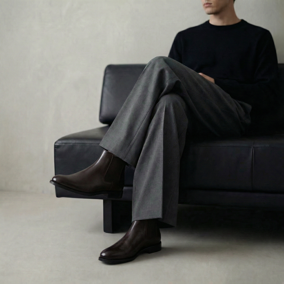 Dark Brown Chelsea Boots