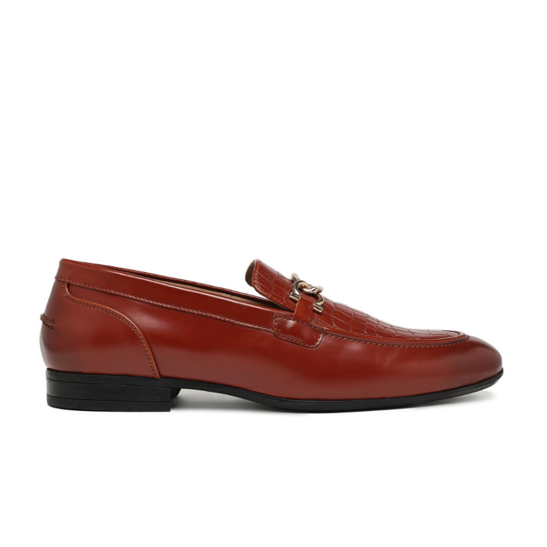 Brown Loafer on a white background
